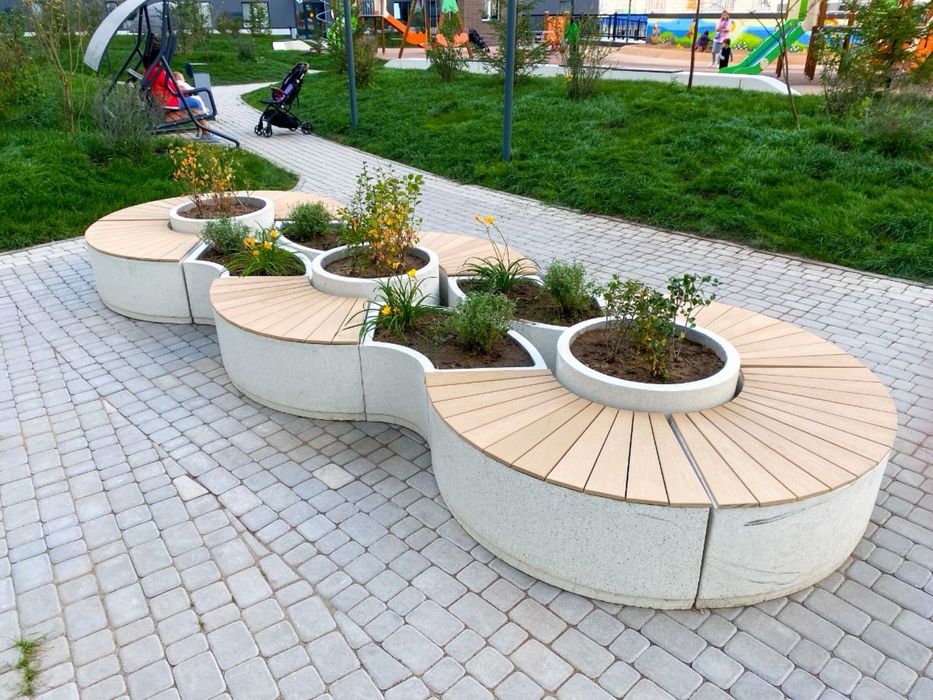 Скамейки урны вазоны мрамор