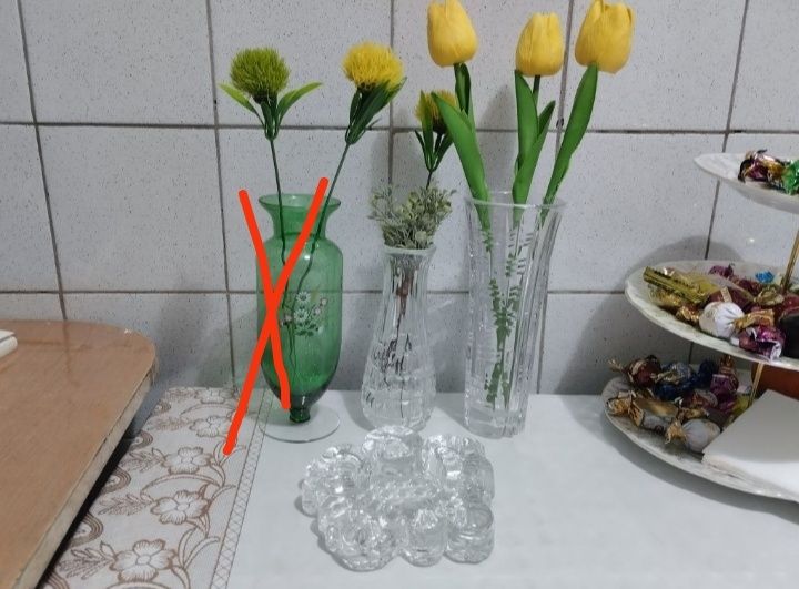Вазы СССР и хрустальная пепельница СССР