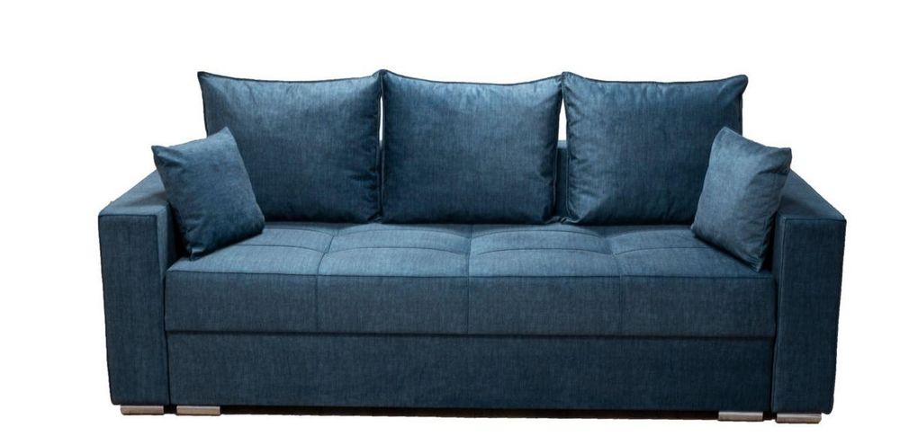 Carryhome Canapea Extensibila, textil, albastru