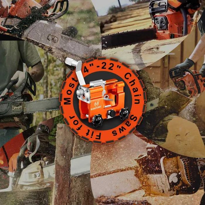 НЕМСКИ Уред За Заточване на верига + ПОДАРЪК ЛЕД ФЕНЕР