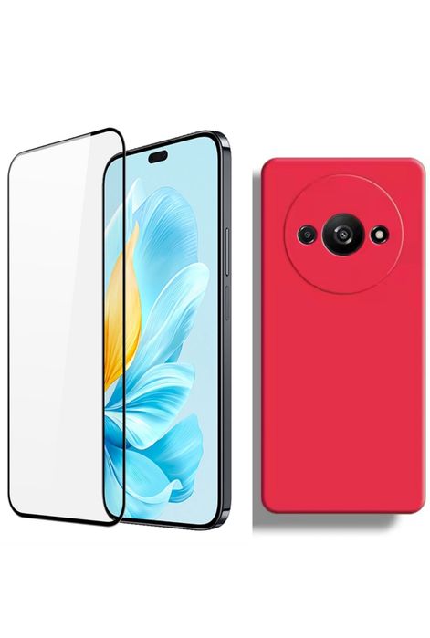 Husa Soft Silicon +Folie Sticla Silicon Xiaomi Redmi A3 A5 14C 14T PRO
