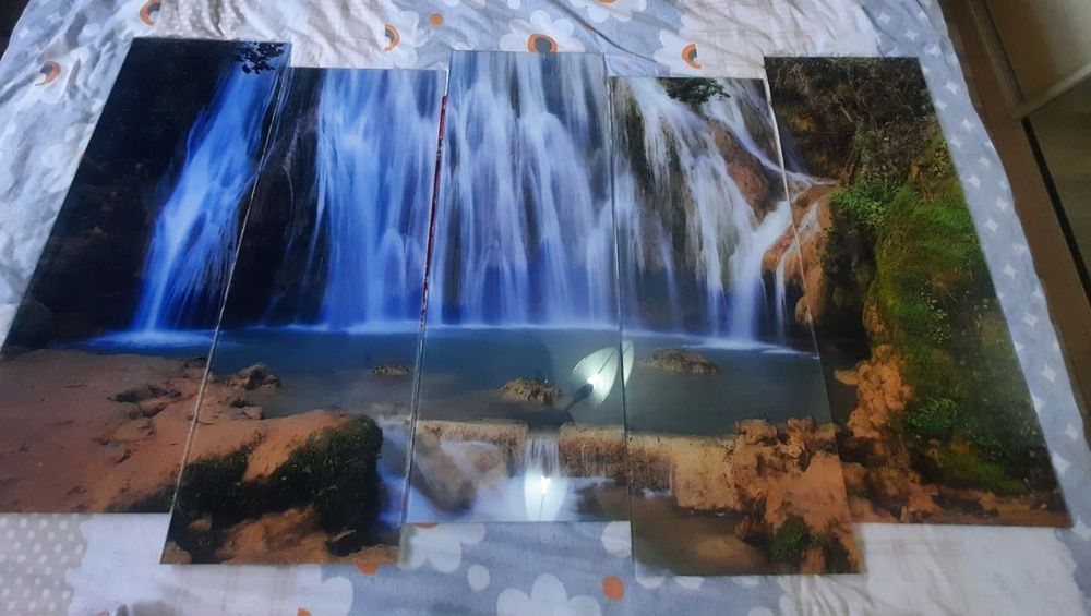 Картина водопад , новая , сочная , красивая