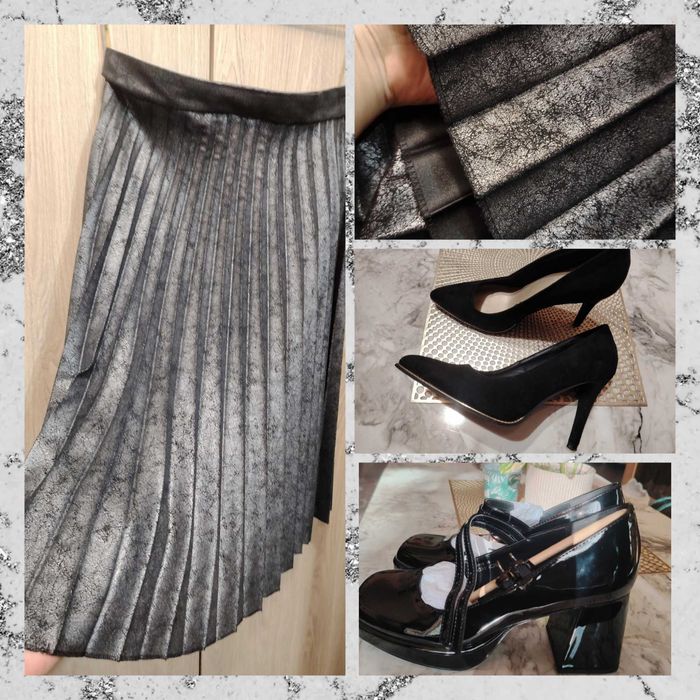 Piesă Timeless - Fustă midi marbel, M