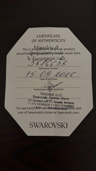 Продам пусеты Swarovski