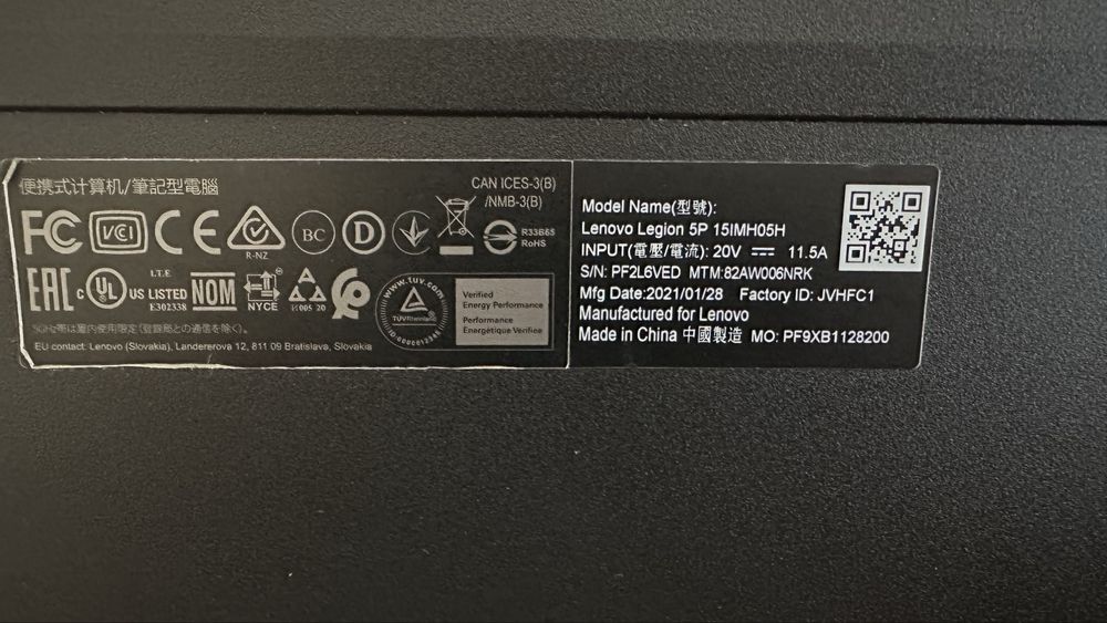 Ноутбук LENOVO Legion