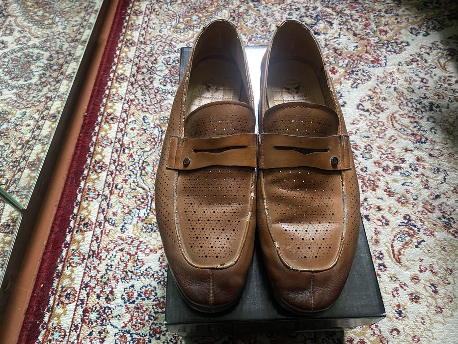 кожаные мокасины Ares Guerra