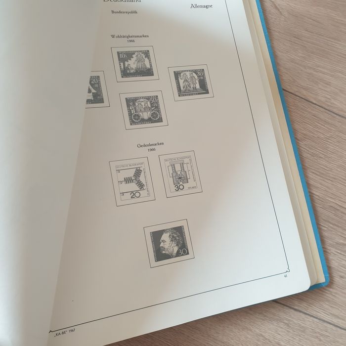 Clasor album timbre KABE Germania Bundesrepublik Deutschland 1949 1975