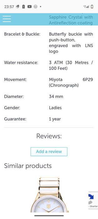 Ayollar qimmatbaho soati