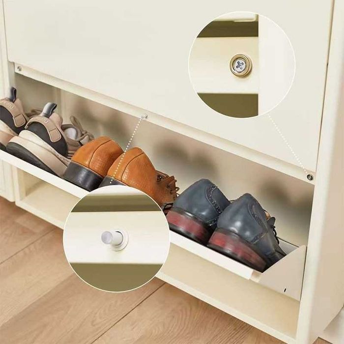 Настенная обувница/тонкий металлический дизайн/сглаженные края