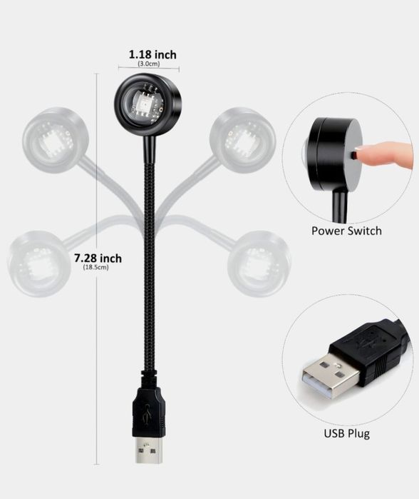 Sunset usb lamp лампа quyosh botishi 3hil chiroq солнце закат
