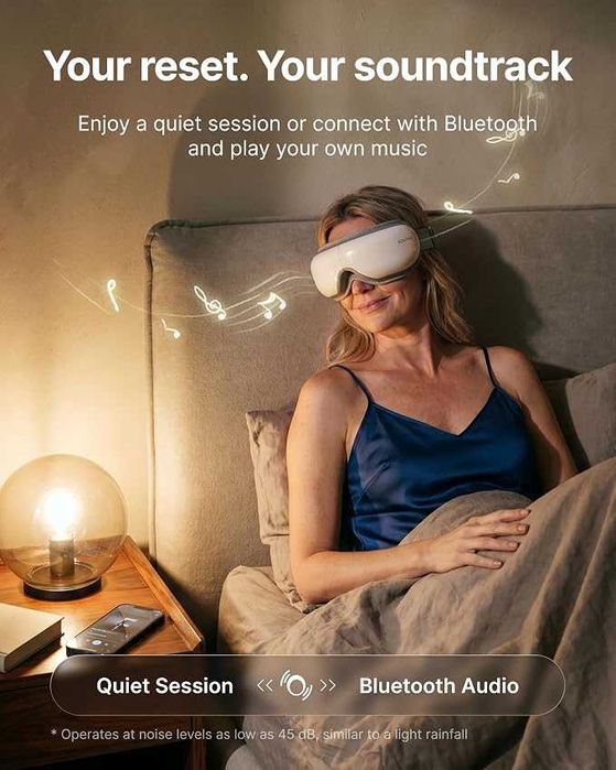 Масажор за очи Renpho Eyeris 1 с топлина , сгъваем , Bluetooth