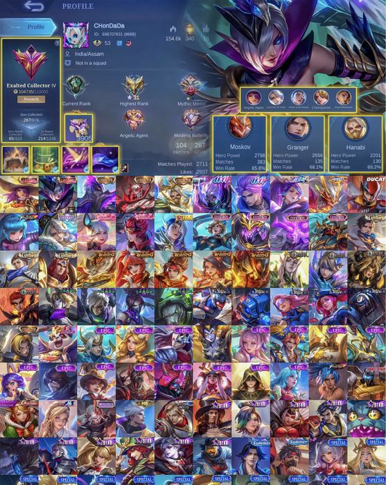 Аккаунт Mobile Legends ML