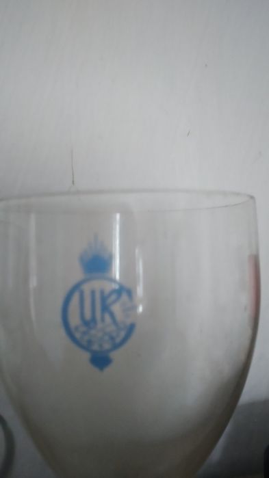 Ретро стъклен сервиз за ракия и единични стъклени чашки