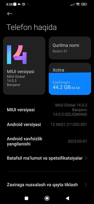 Telefon sotiladi  :holati yahshi chihol yoki bromni plionka