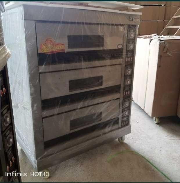 Печь для выпечки 3х камерный Нержавейка Духовка