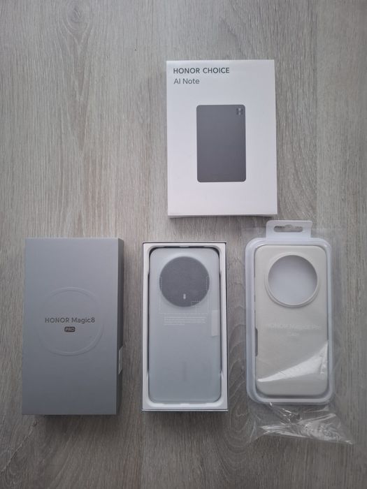 !! ЧИСТО НОВ ПАКЕТ – honor magic 8 pro + honor kumi ai note + кейс