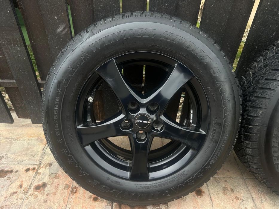 Vand set roti+anvelope DUNLOP 215/65/16 pentru DACIA DUSTER / QASHQAI