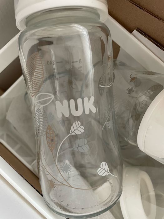Комплект 4 стъклени бутилки за адаптирано мляко NUK
