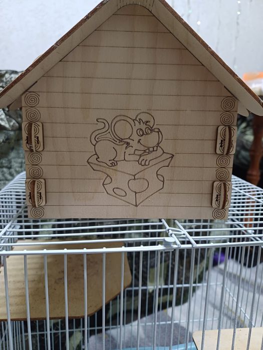 Клетка для грызунов и домик