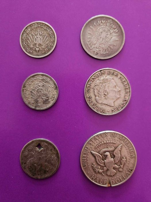 Сребърни монети различни държави