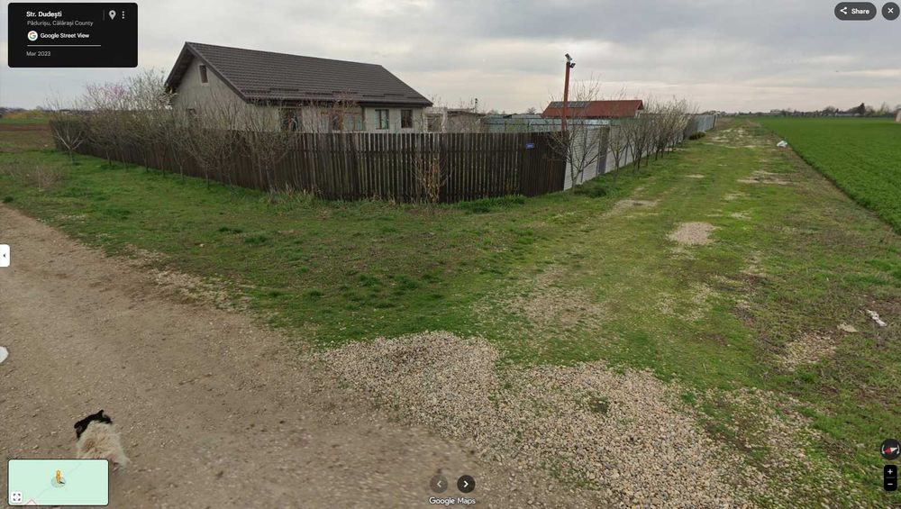 Teren de vanzare intrare in Frumusani