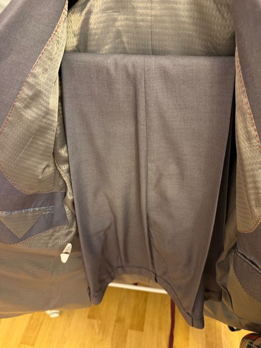 Costum din lana 2 piese pantaloni și sacou