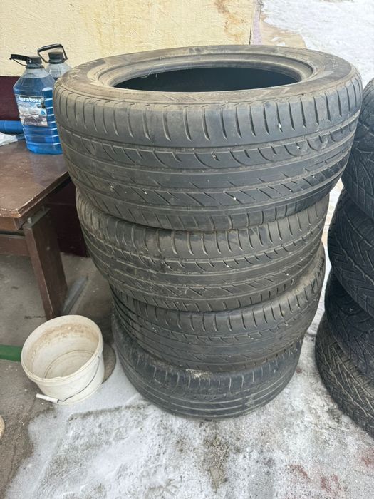 продам шины 255/55/18 зима лето