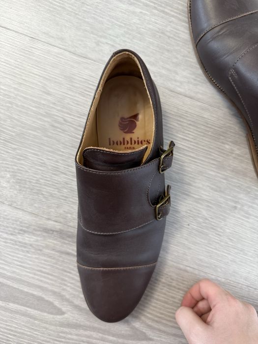 Pantofi barbati Bobbies Paris, piele maro