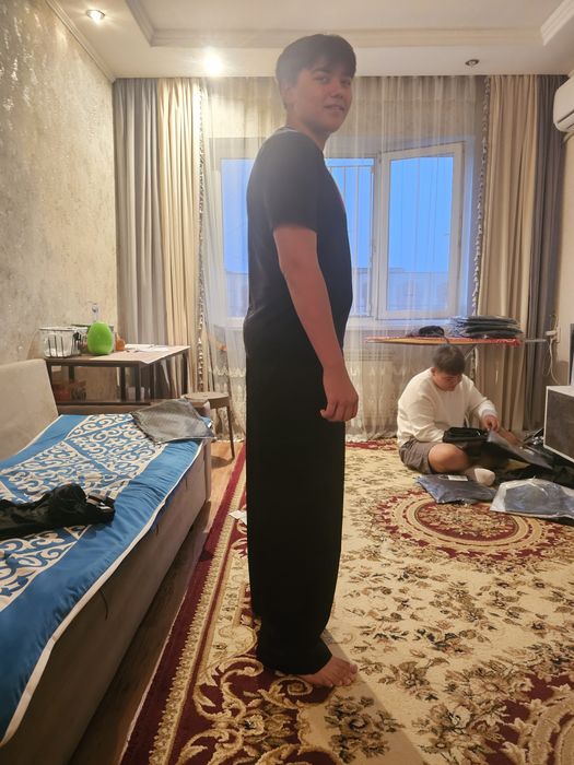 Новые широкие черные брюки