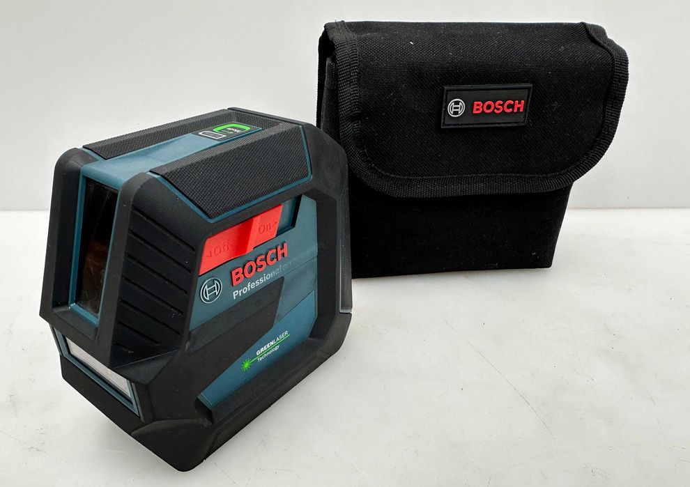 Bosch GLL 2-15 G - Лазерен нивелир със зеле лъч като нов!