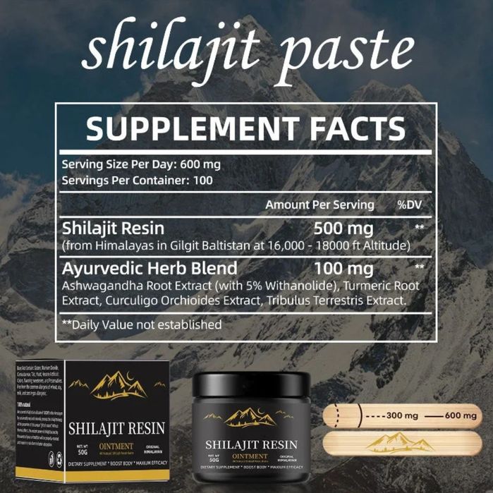 Shilajit Original, rășină mumio 100% pură 50gr