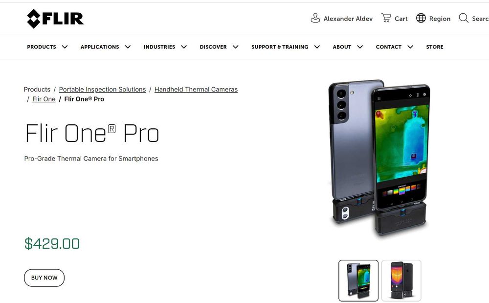 Термокамера FLIR ONE Pro за смартфон /Andorid + iOS/