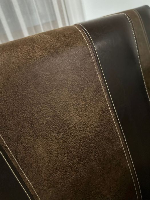 Masa sufragerie + scaune piele 8 buc