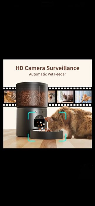 Hranitor automat mancare ,cu camera HD, pt pisici si caini,NOU