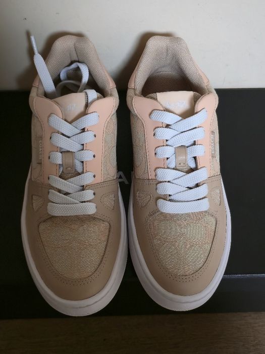 Coach Clip Low Top Sneaker in Signature Jacquard нови оригинални олекотени дамски сникърси