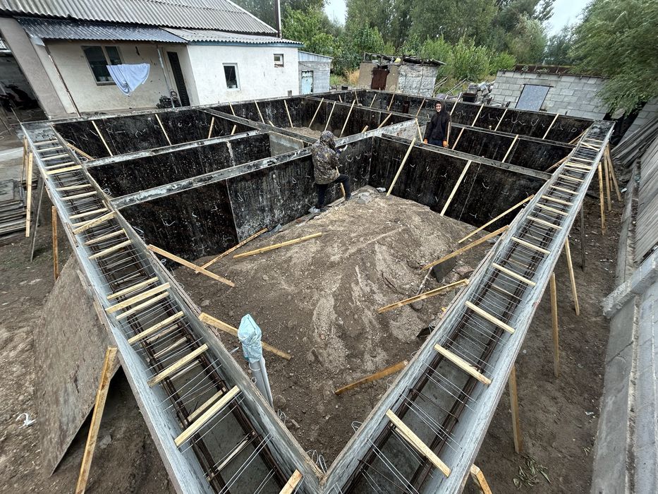 Заливка Фундамент