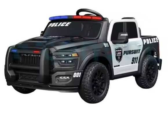 Masinuta electrica de politie DODGE RAM 2500 REBEL, 400W, 24V