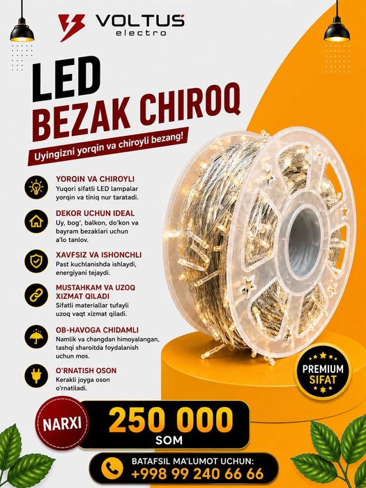 LED bezak chiroqlar