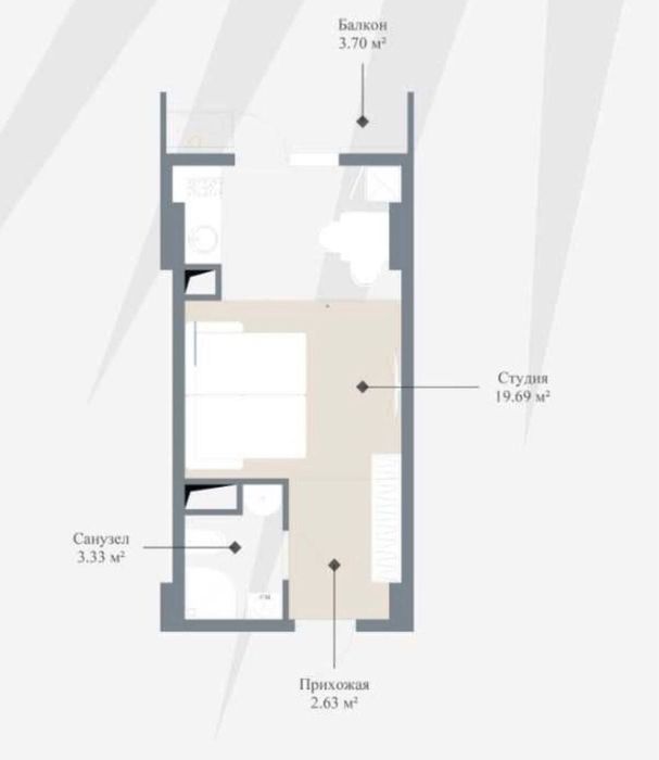 Срочно Продается Квартира 1/9/14 26м2 в ЖК «Imperial Club City» Ц-2