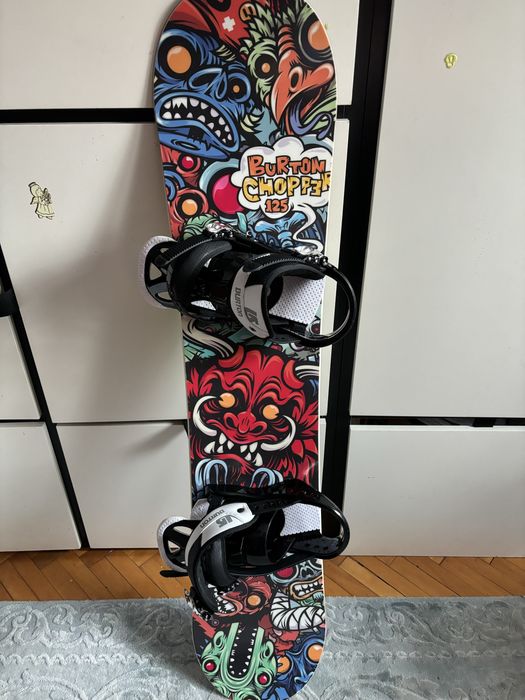 Snowboard Burton 125 cm set complet-boots 36,5-stare impecabila