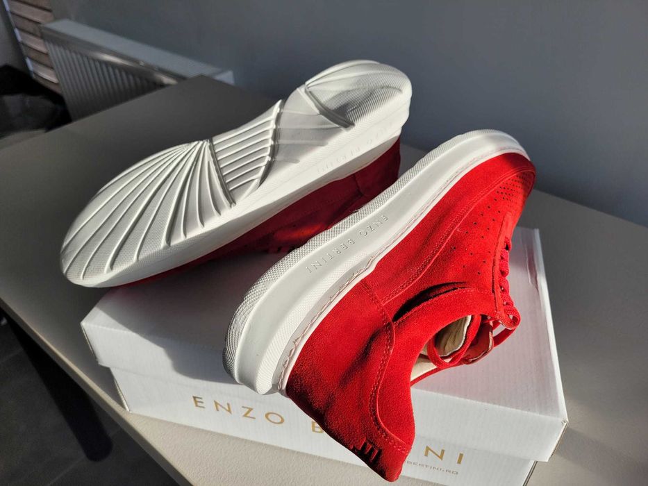 Pantofi Barbati ENZO BERTINI Piele / Rosii  / 42