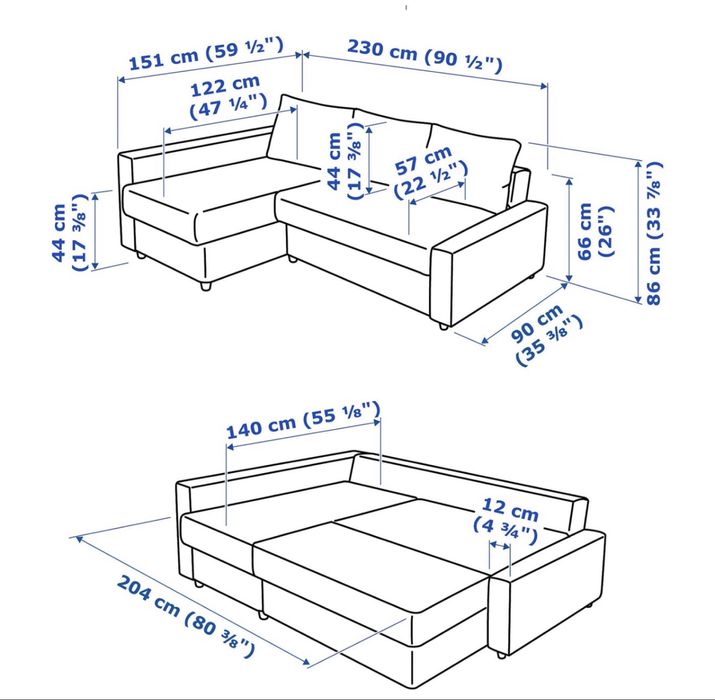 Canapea IKEA - FRIHETEN - 1000 RON