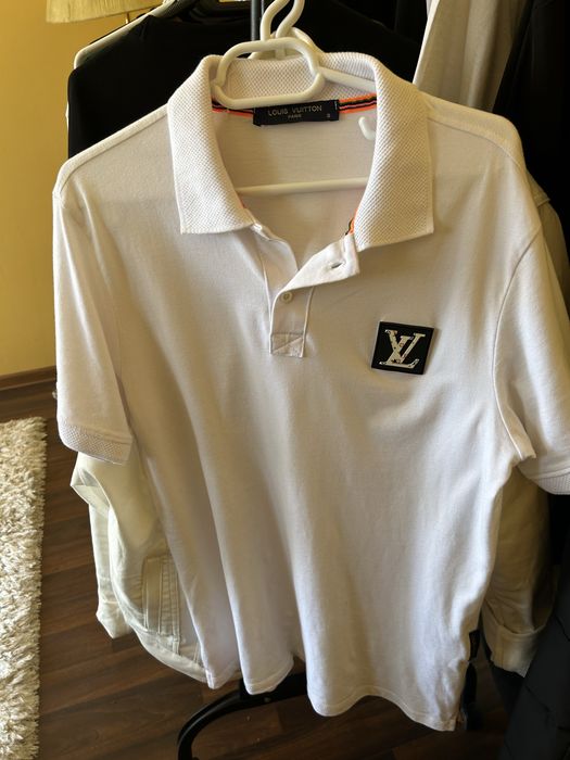 Tricou cu guler louis vuitton