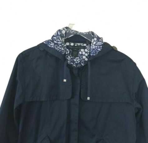 Marc Jacobs Яке за Дъжд Парка с Качулка Тъмно Синьо Размер М