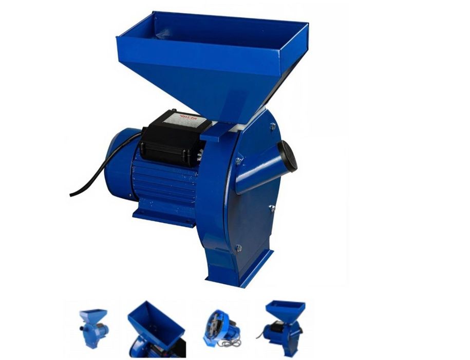 Moara electrica uruiala cereale stiuleti 3500W  bobinaj cupru 230V monofazat