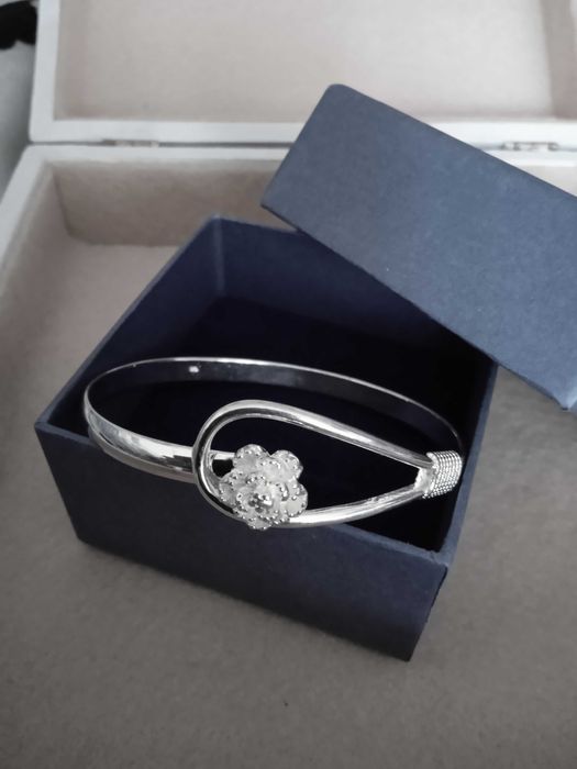 Масивна, сребърна, твърда гривна. 12 различни модели с/ без закопчалка