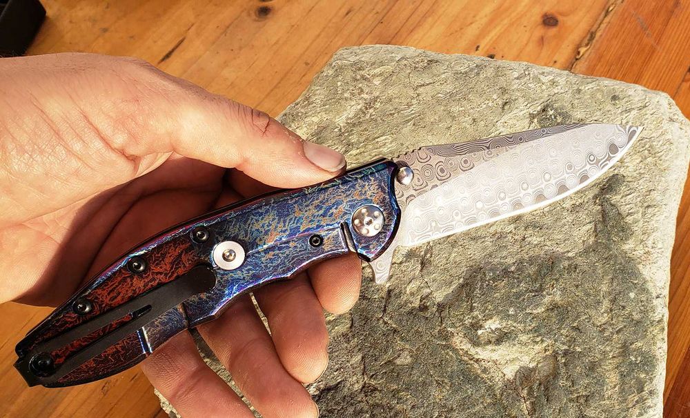 Cutit briceag Zero Tolerance 0562 Titan Limited Damasc ,vanatoare