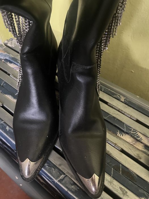 Казаки натуральная кожа