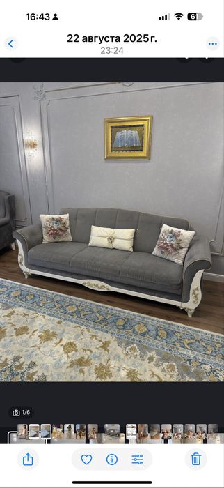 Продам диван с двумя креслами