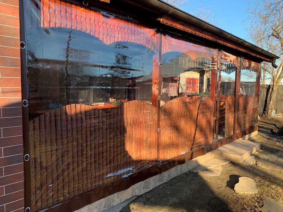 Inchidere terase si foisoare cu folie PVC Cristal 0.8 mm